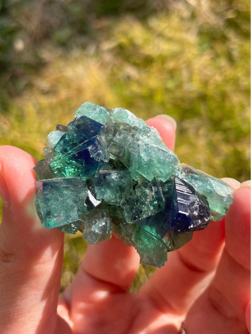 イギリス　ダイアナマリア産カラーチェンジフローライト