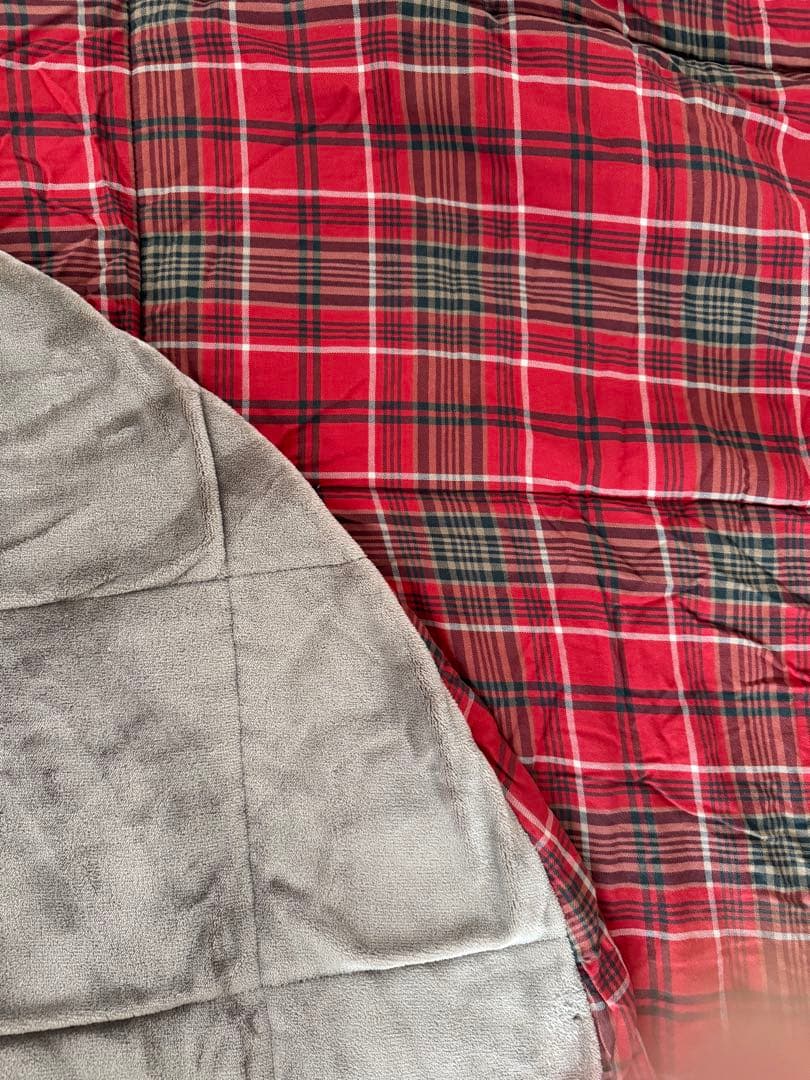 無印良品　楕円形こたつ、専用こたつ布団セット　こたつにもなるローテーブル大