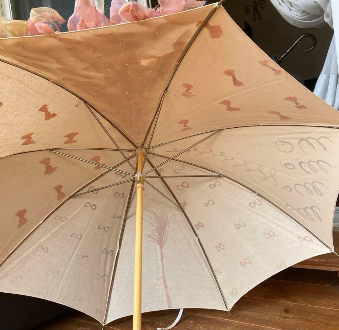 最終⭐️コシラエル⭐️貴重な手書きとコラージュ 一点物！日傘　cocilaelle