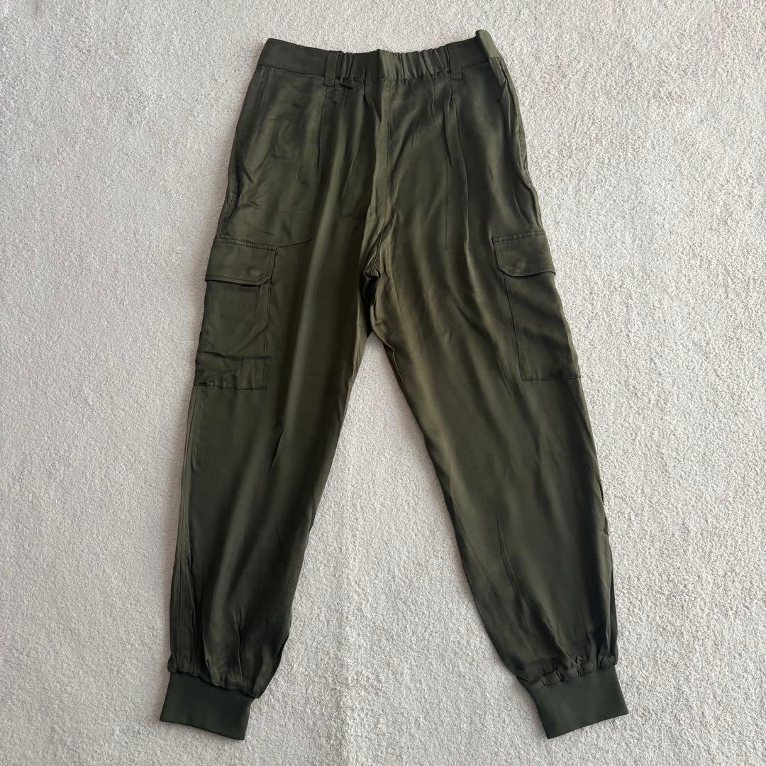 【新品】L'Appartement◆アパルトモンフィブリルサテンカーゴパンツ40