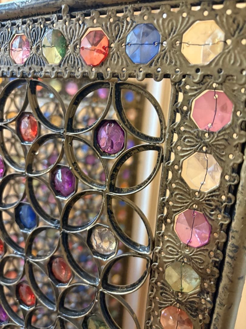 S*i様 ビーズパーテーション　アンティーク　3連