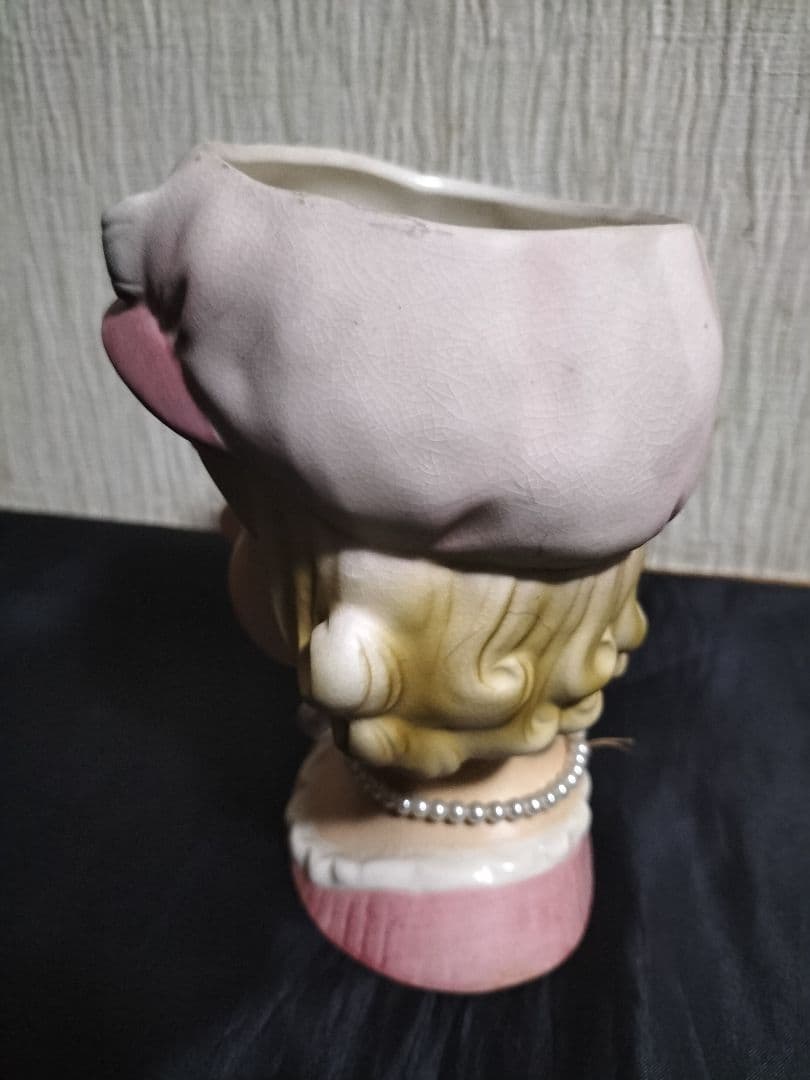 Relpo（レルポ）陶器　花瓶　貴婦人　日本製　ヘッドベース ヴィンテージ