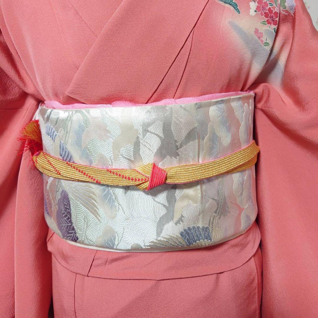 フ9999 未使用近い　美品　袷　正絹　友禅　訪問着　フルセット