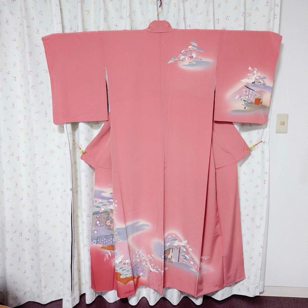 フ9999 未使用近い　美品　袷　正絹　友禅　訪問着　フルセット