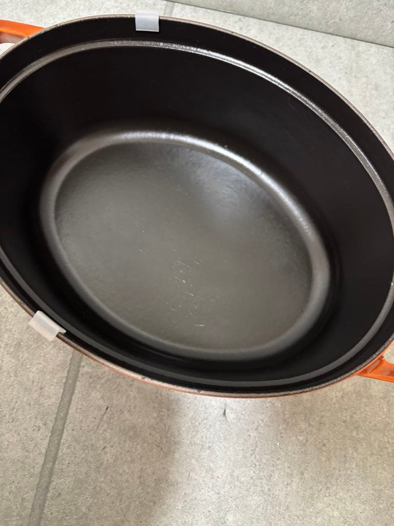 STUB ストウブ　ピコ　ココット　ホーロー鍋　29㎝　オーバル　ほぼ未使用