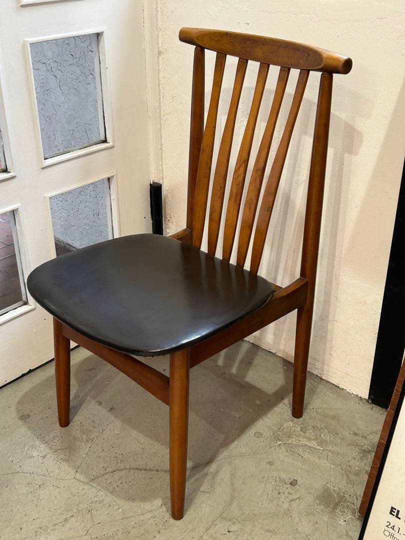 貴重!! 60s 70s ビンテージ 飛騨家具 日進木工　ウッドチェア ③