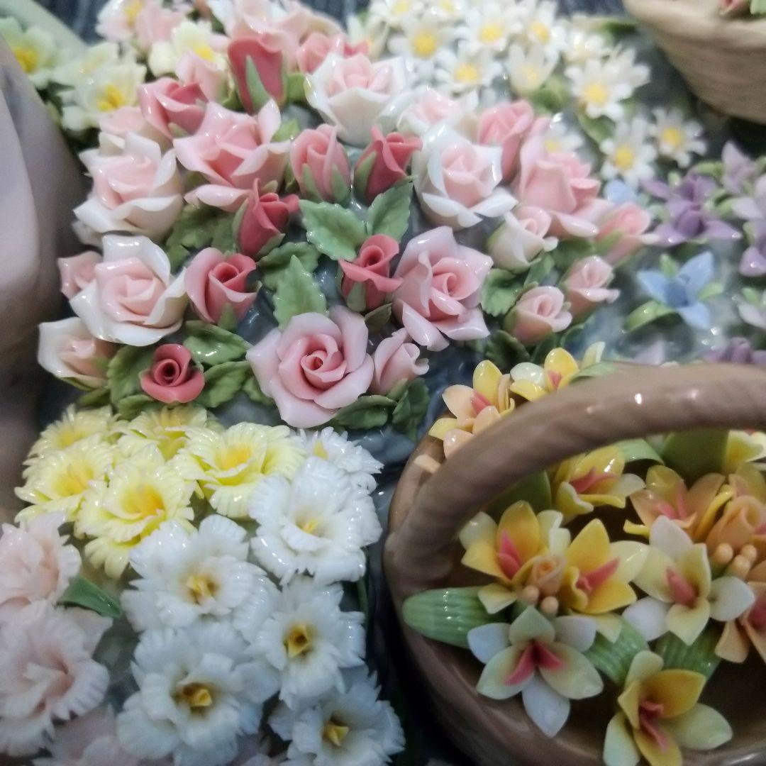 ＊Jasmine＊リヤドロの代表作＊「バルコ・デ・フローレス」専用台座付き