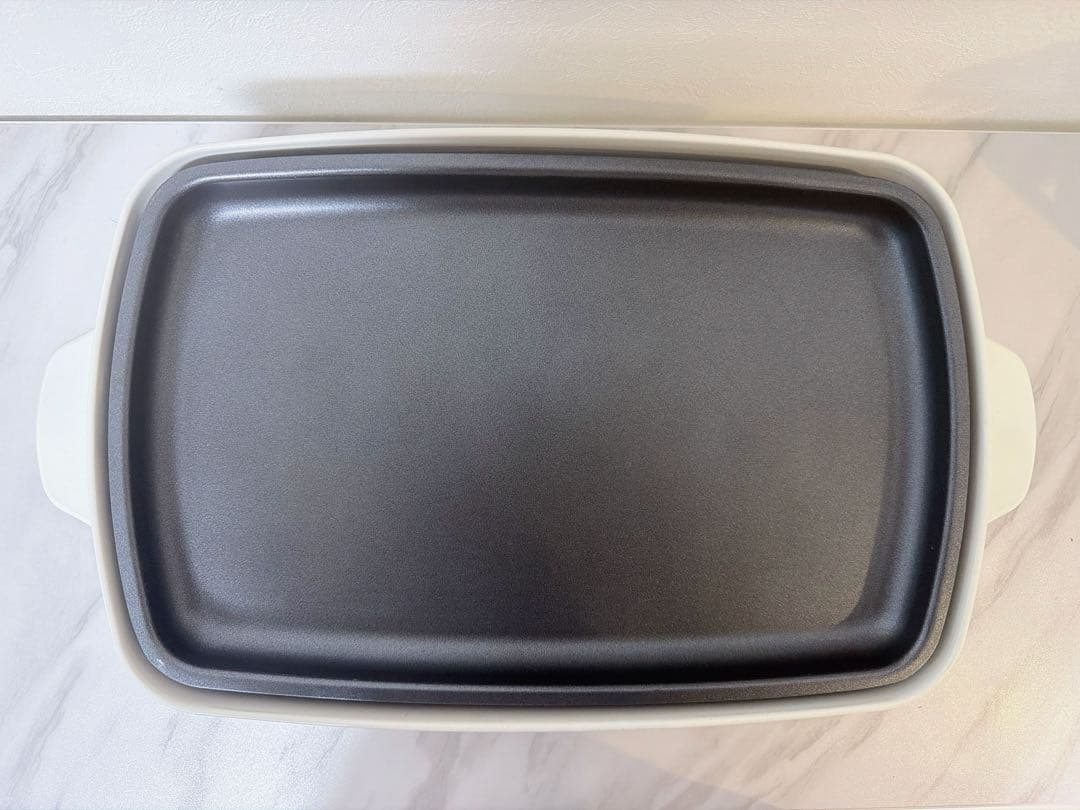 BRUNO ホットプレートグランデサイズ BOE026ホワイトたこ焼きプレート付