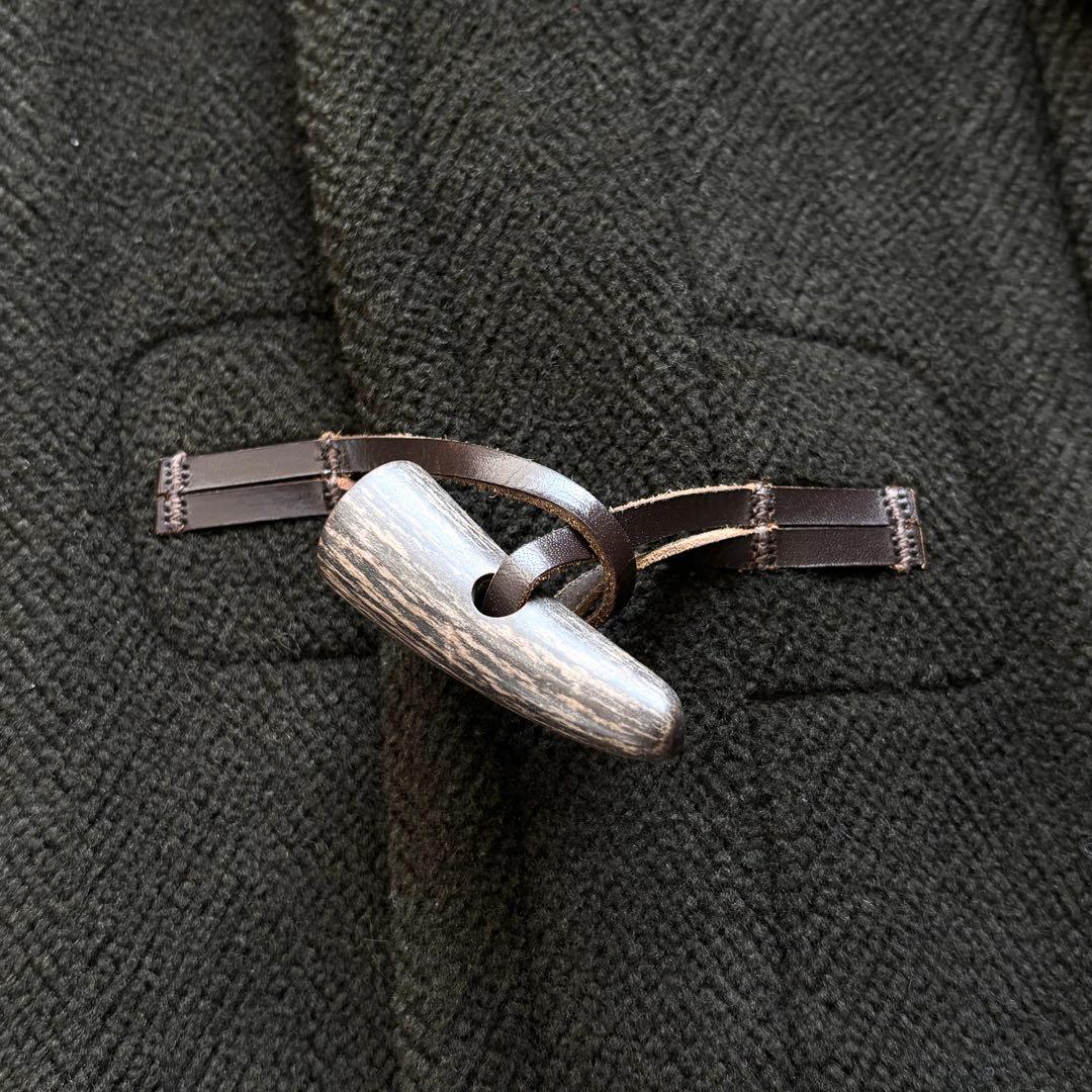 インバーティア ダッフルコート ヘリンボーン ムーアブルック オリーブ L