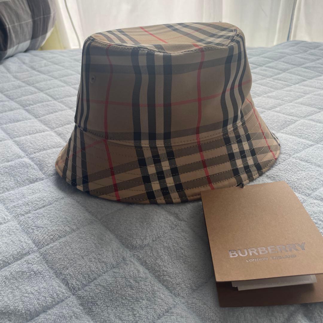 未使用品　BURBERRY チェック柄 バケットハット