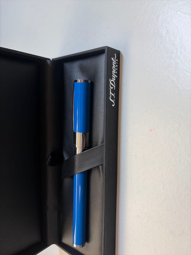 S.T. Dupont 青色 ボールペン 本体 専用ケース付き