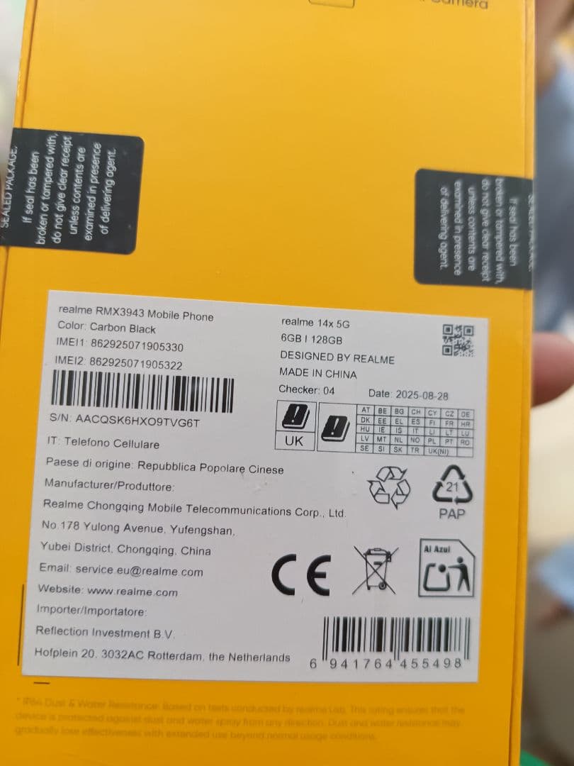 realme 14X 5G ブラック 6GB/128GB