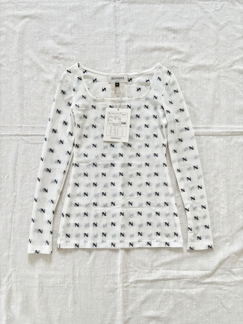 HAENGNAE ヘンネ KISHIMEN LOGO TOP White Nロゴ