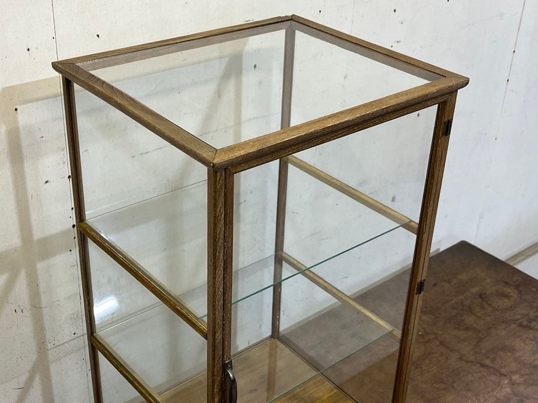 マ*ト様 昭和レトロ 木枠のガラスケース 5面ガラスショーケース コレクションケ