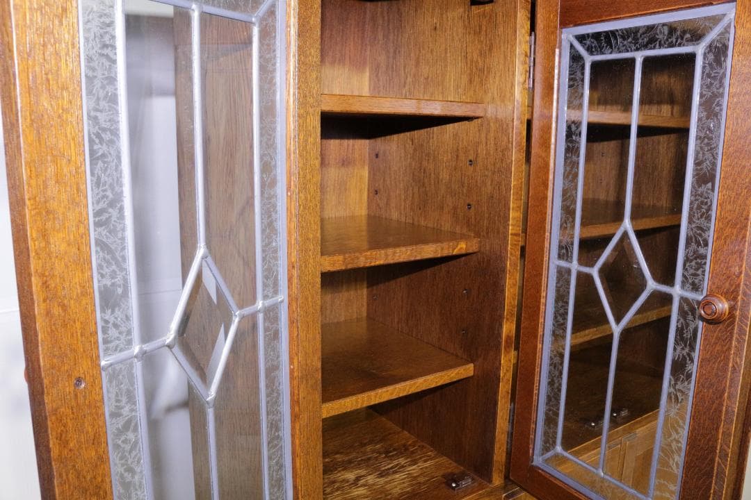 に*ん様 三越ブルージュ★キャビネット★ステンドグラス★木製家具★