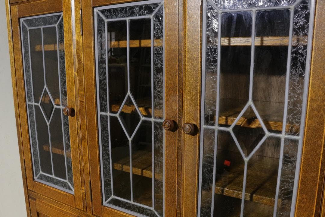 に*ん様 三越ブルージュ★キャビネット★ステンドグラス★木製家具★