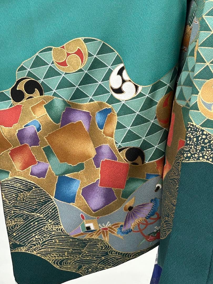 七五三3歳　羽織・羽織紐・着物・長襦袢・袴・帯・懐剣・ 肩上げ済み