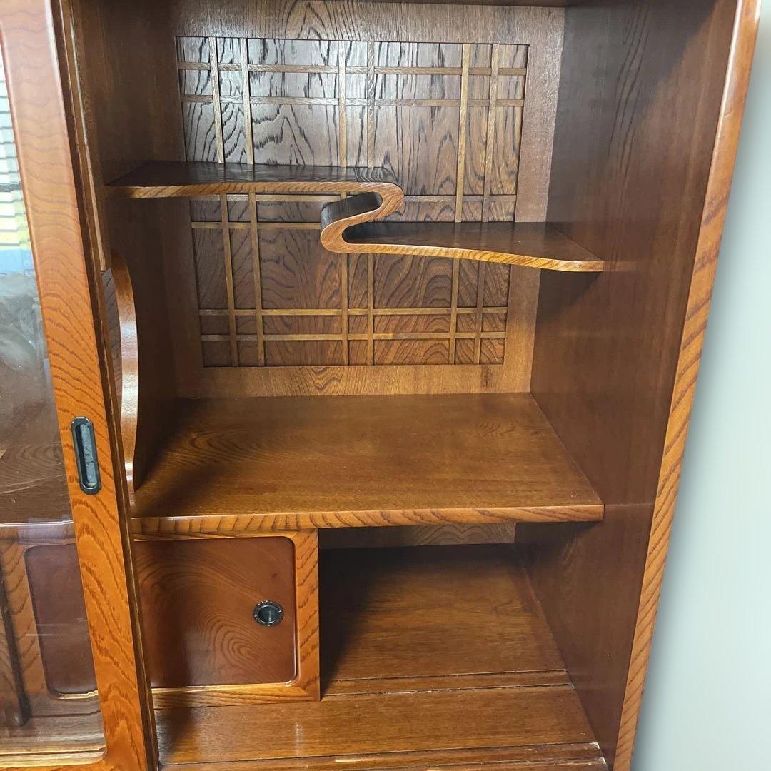 【最終価格】昭和レトロ 茶箪笥／木製 食器棚 収納棚｜古家具・和モダン