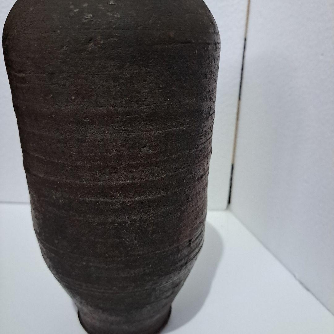 初代　木津宗詮作　古南蛮壺　拝領品　共箱　珍品壺