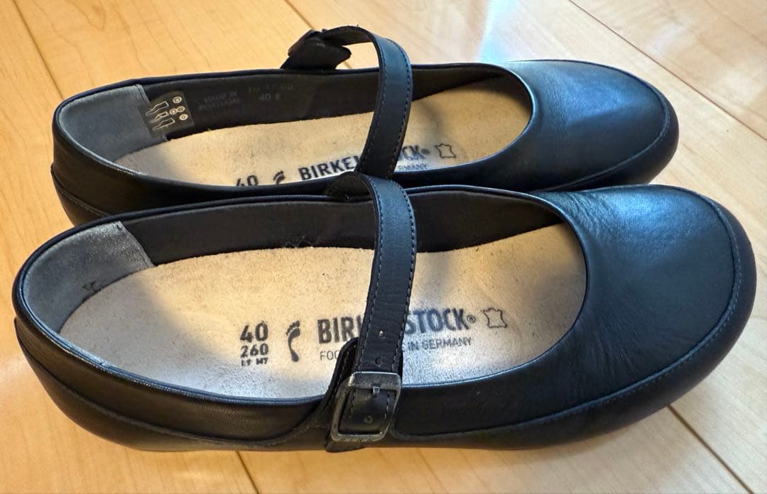 【美品】ビルケンシュトック リズモア メリージェーン 黒 25.5〜26cm