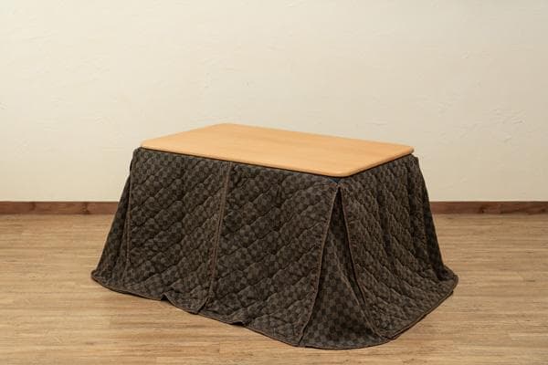 【新品・送料無料】ダイニングコタツ　掛け布団セット　110×70　BR/NA