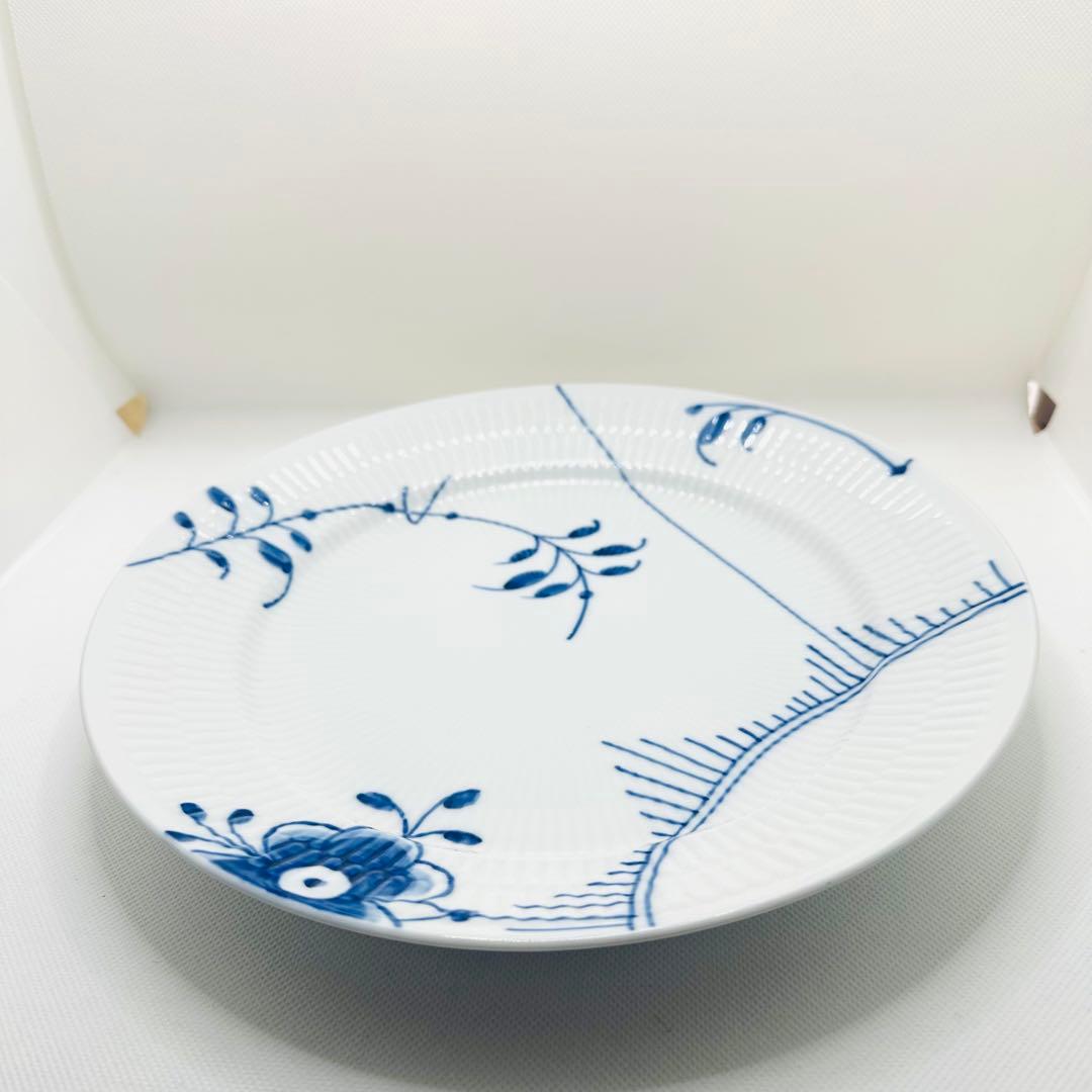 ★美品★ロイヤルコペンハーゲン ブルーフルーテッド メガ プレート 27cm