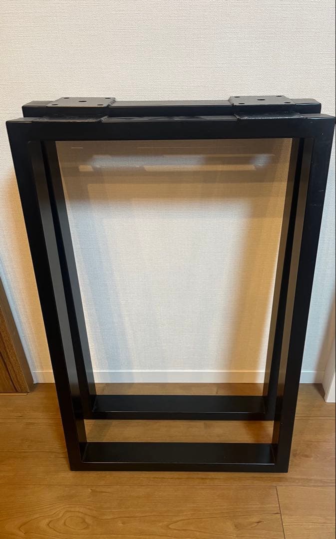 100✕45 カウンターテーブル　ウォールナット　無垢材　アイアン脚