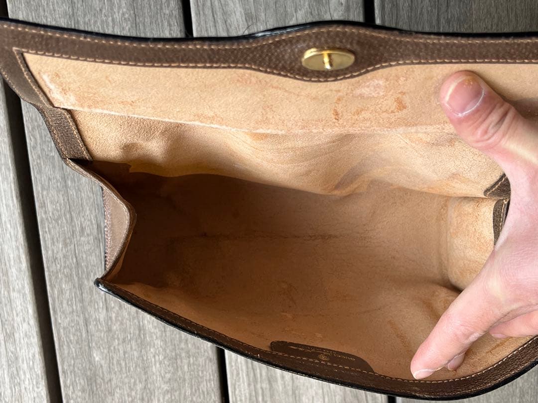 old GUCCI シェリーライン ハンドバッグ