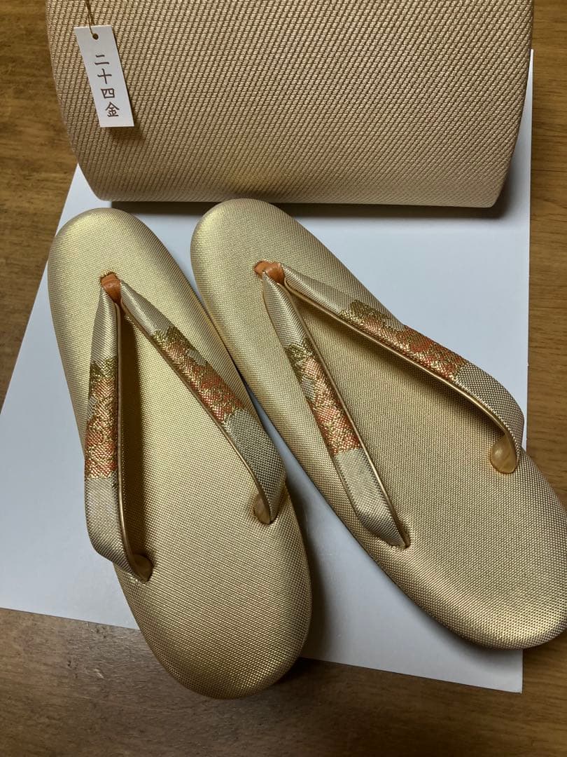 les_trois_tresors 和装　草履　バックセット　未使用品