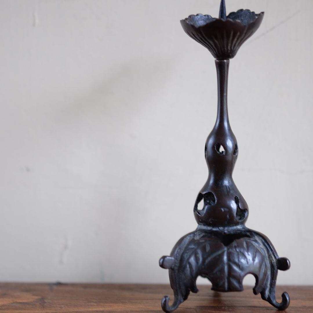 キャンドルスタンド／燭台／日本の古いもの