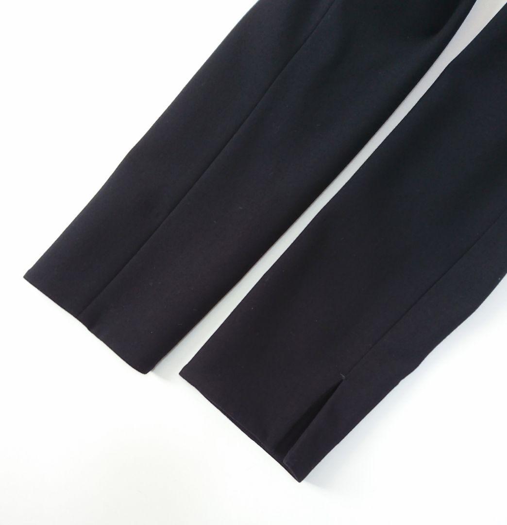 SOEJU✨ウールライク ノーカラージャケット L ネイビー ソージュ