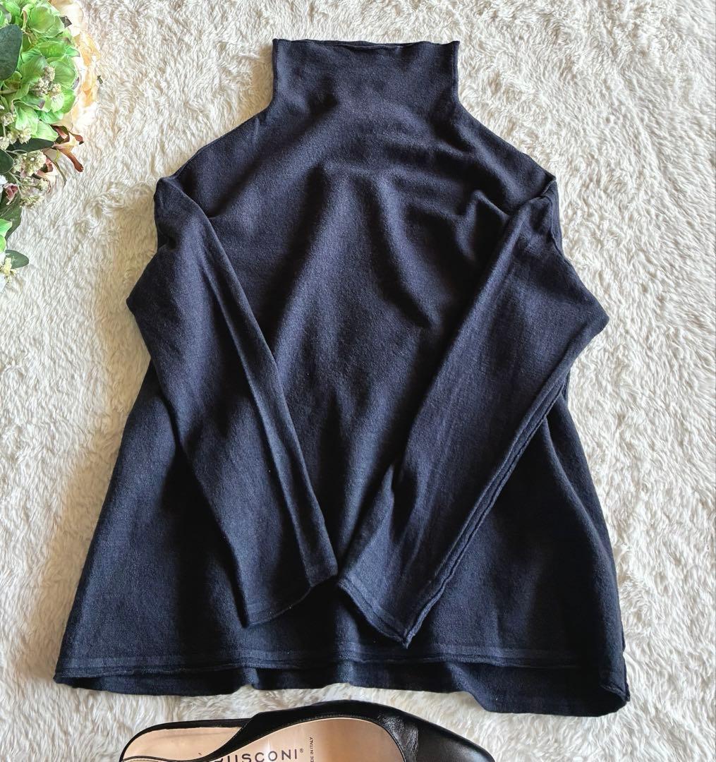 イタリア製TRANSIT PAR-SUCH上質 ウールニットハイネック美品春向け