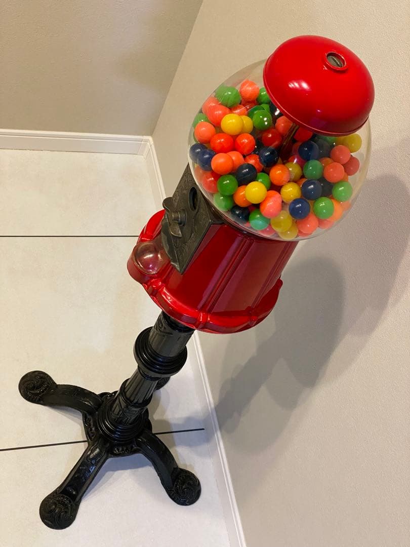 【希少脚付！】ヴィンテージ　ガムボールマシン　アンティーク 雑貨
