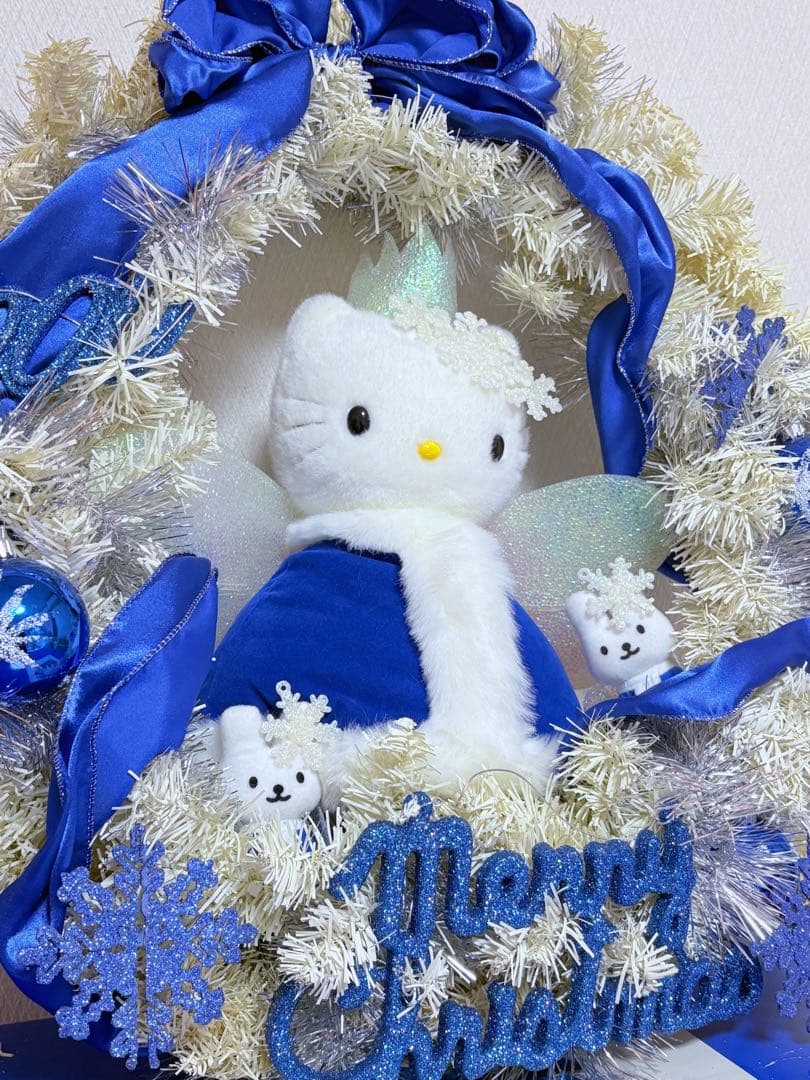 希少 ハローキティ 2000年 メモリアルリース 60cm 特大クリスマスリース