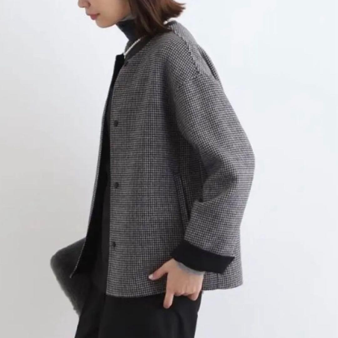 INDIVI リバーショートコート　ブラックサイズ38 未使用
