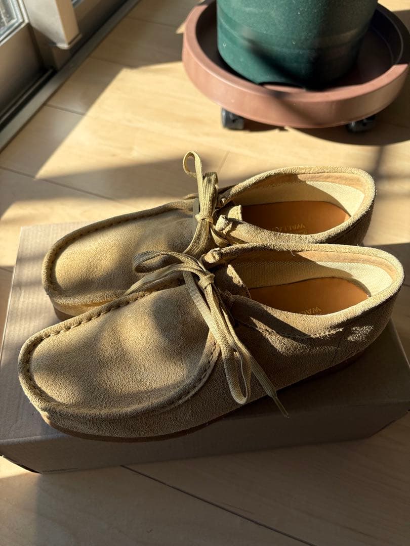 clarks wallabeeクラークスワラビーベージュ 24.5cm UK6
