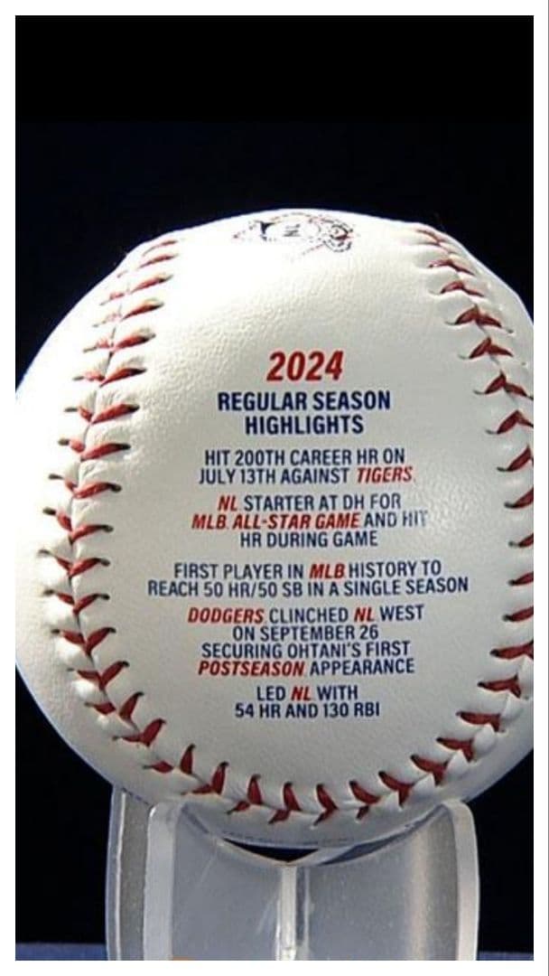 中村 Shohei Ohtani 50/50 Club 2024メモリアル