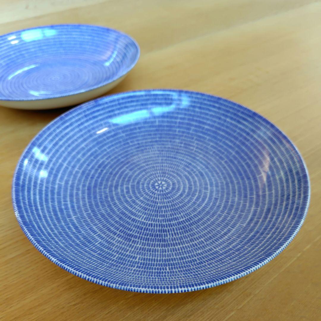 アラビア　24h　Avec 　パスタプレート　24cm　ブルー　2枚セット