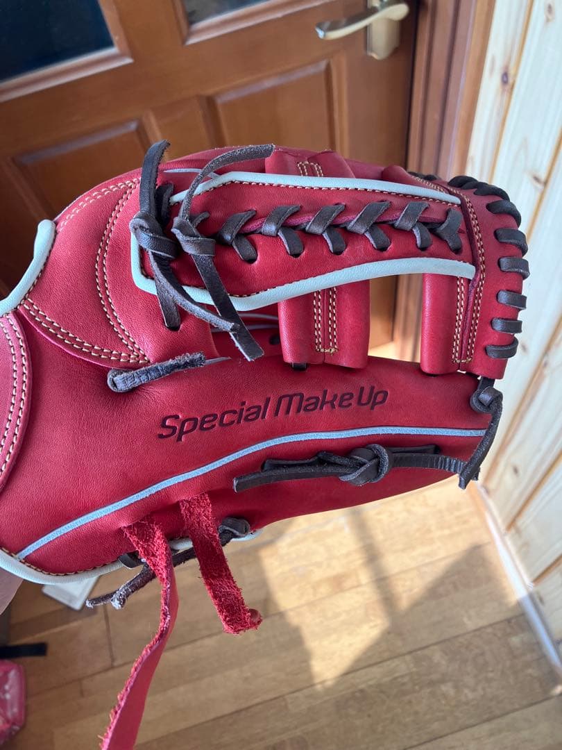 犬*叉様 赤色 軟式グローブ SMG-01221