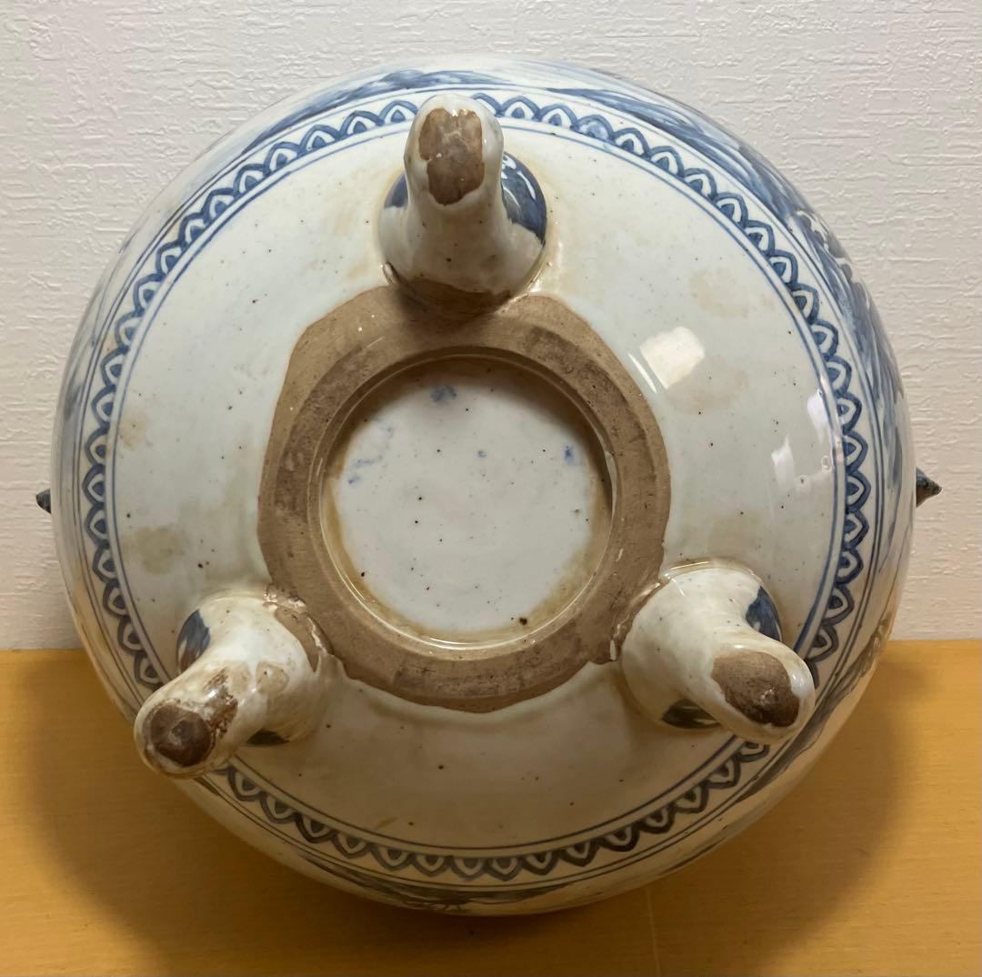 【香炉】特大香炉　高さ：42㎝　陶器　骨董品　古美術　アンティーク