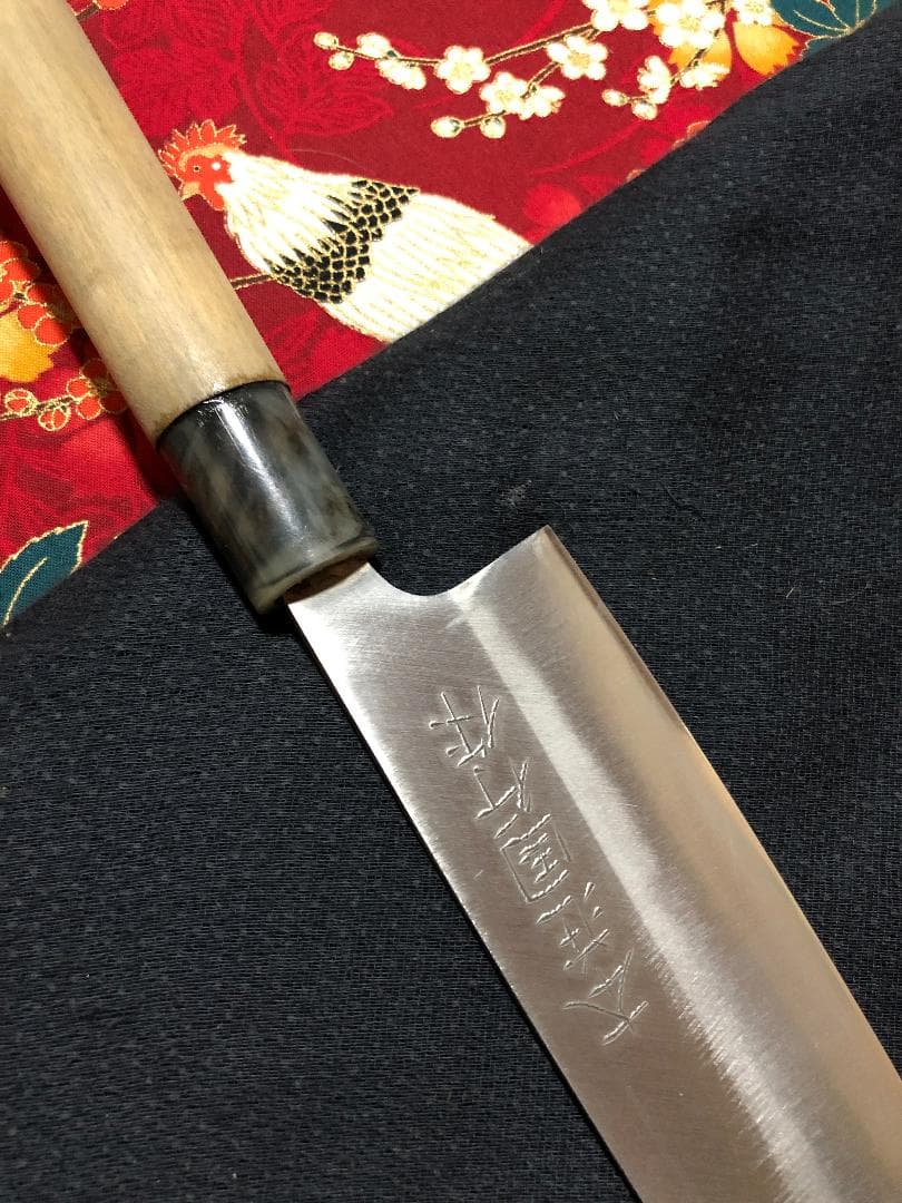 【研ぎ済み】VG10本割込み　本荘国行　三徳包丁　和包丁　ナイフ　料理　釣り