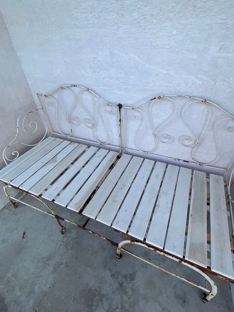 アンティーク/フランス/フレンチ/シャビー /ベッド/ソファ/アイアン/店舗什器