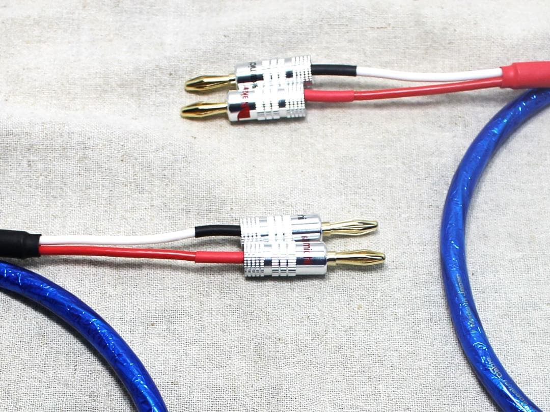 しょうです。2200αZONOTONE 1m3本 ナカミチ金バナナプラグ付