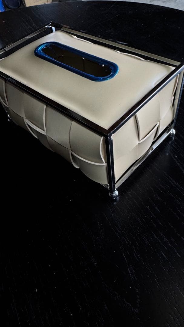 ベージュ モダンティッシュボックス