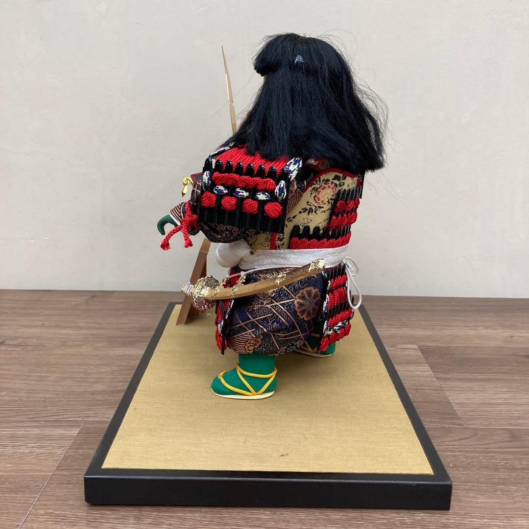 E-4 【美品】五月人形 武者人形 「先陣」 宗玉作 木札付き子供大将 端午の節