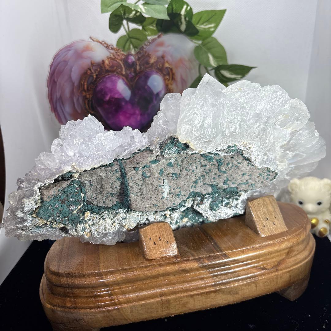 ウルグアイ産ホワイトアメジスト♡ラベンダーアメジスト♡クラスター♡1.8kg超え