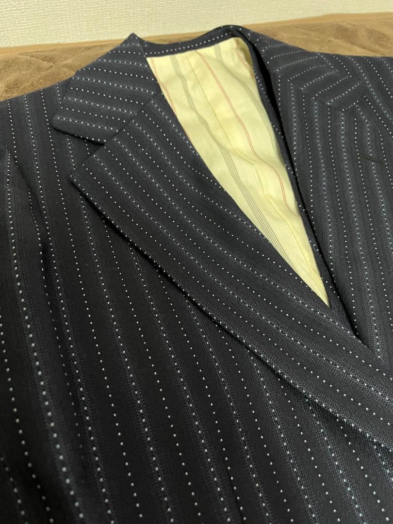 70s vintage セットアップ スーツ ブーツカット ストライプ