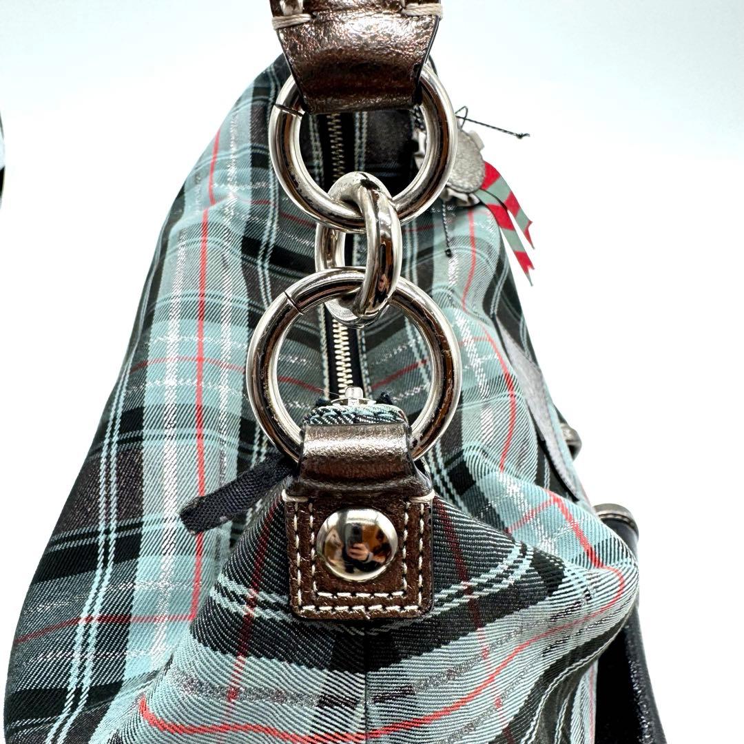 希少 Coach shoulder bag 2way check pattern