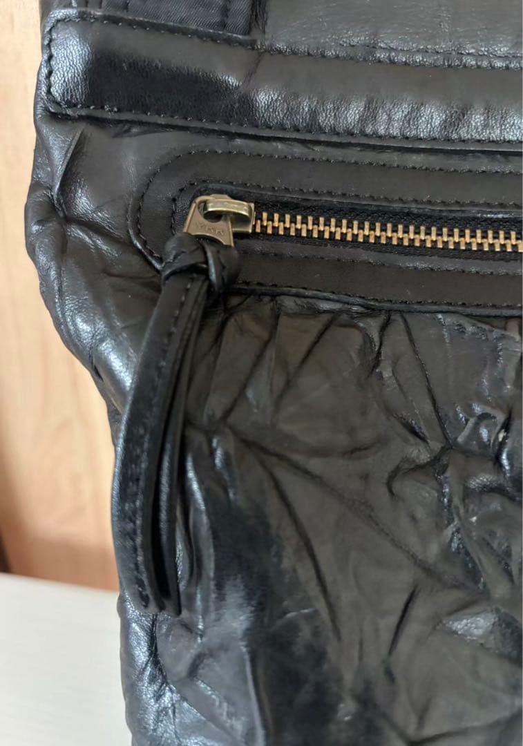 美品IBIZA ショルダーバッグ　象革　黒色