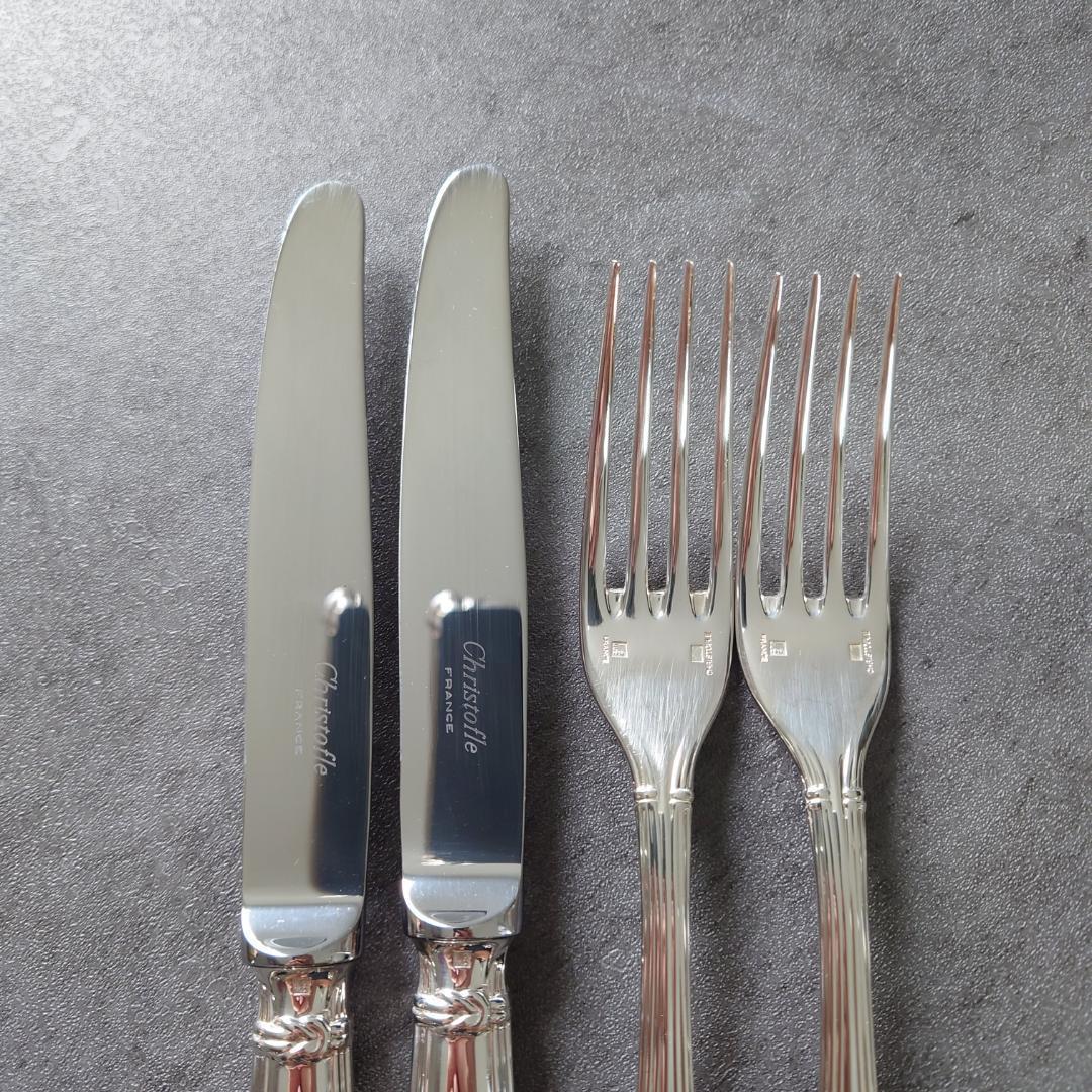 希少 美品 クリストフル オセアナ デザート ナイフ フォーク 4点